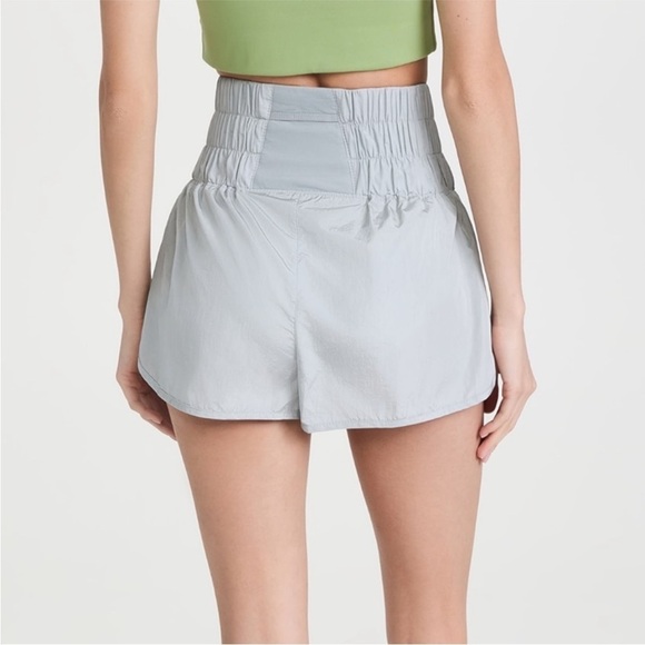 Free People Movement • The Way Home Shorts Arctic Mist Gray Silver Size Small - Picture 11 of 11